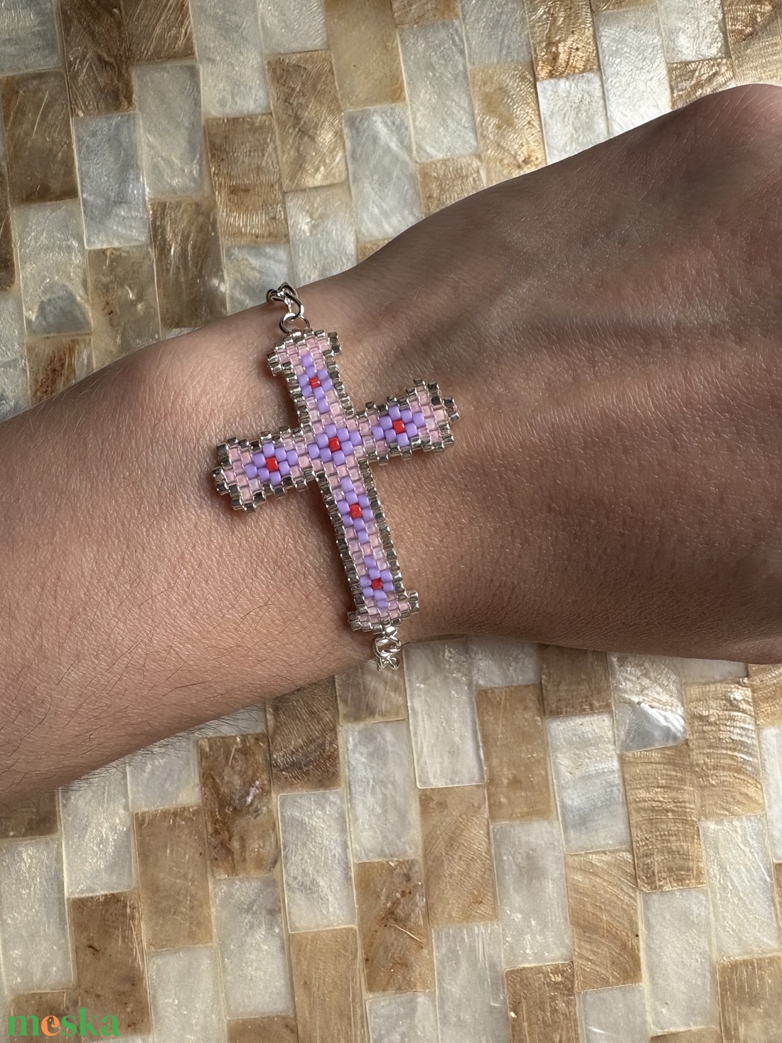 Miyuki karkötő - ékszer - karkötő - karkötő medállal - Meska.hu