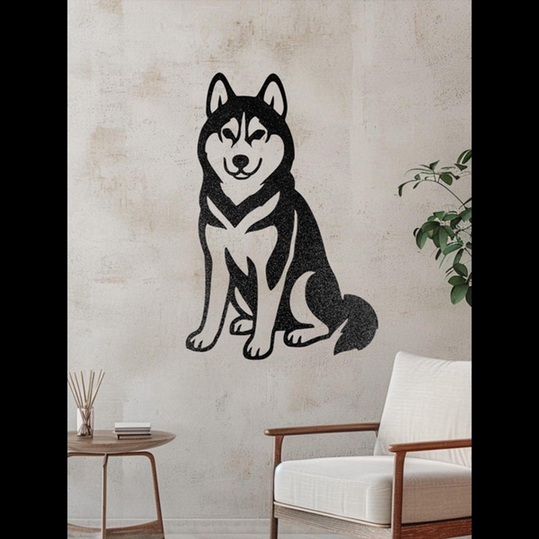 3D Nyomtatott Fali Dekoráció - Husky -  - Meska.hu