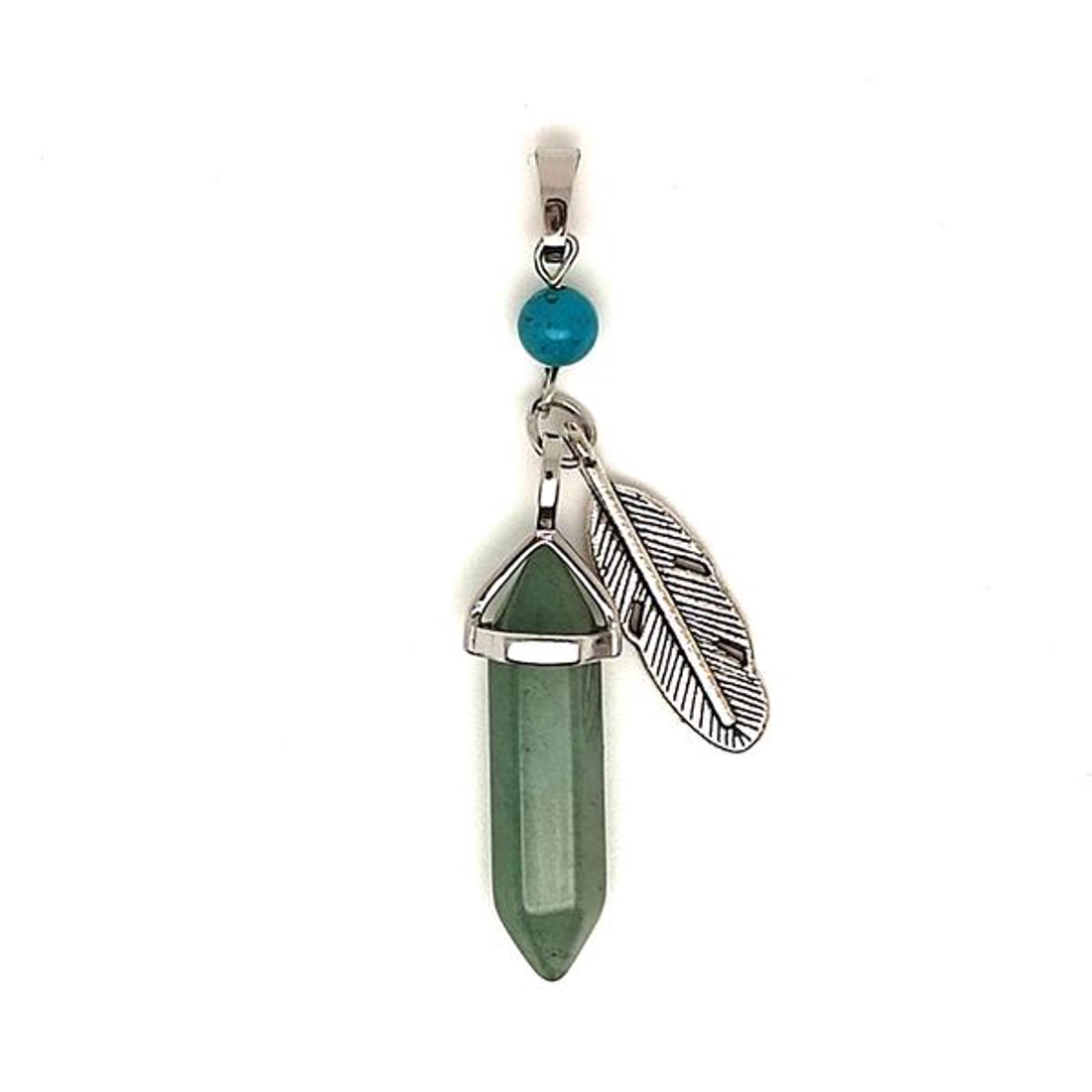 Vogel medál fém toll aventurin 8x30mm - ékszer - nyaklánc - medál - Meska.hu Vogel medál fém toll aventurin 8x30mm - ékszer - nyaklánc - medál - Meska.hu