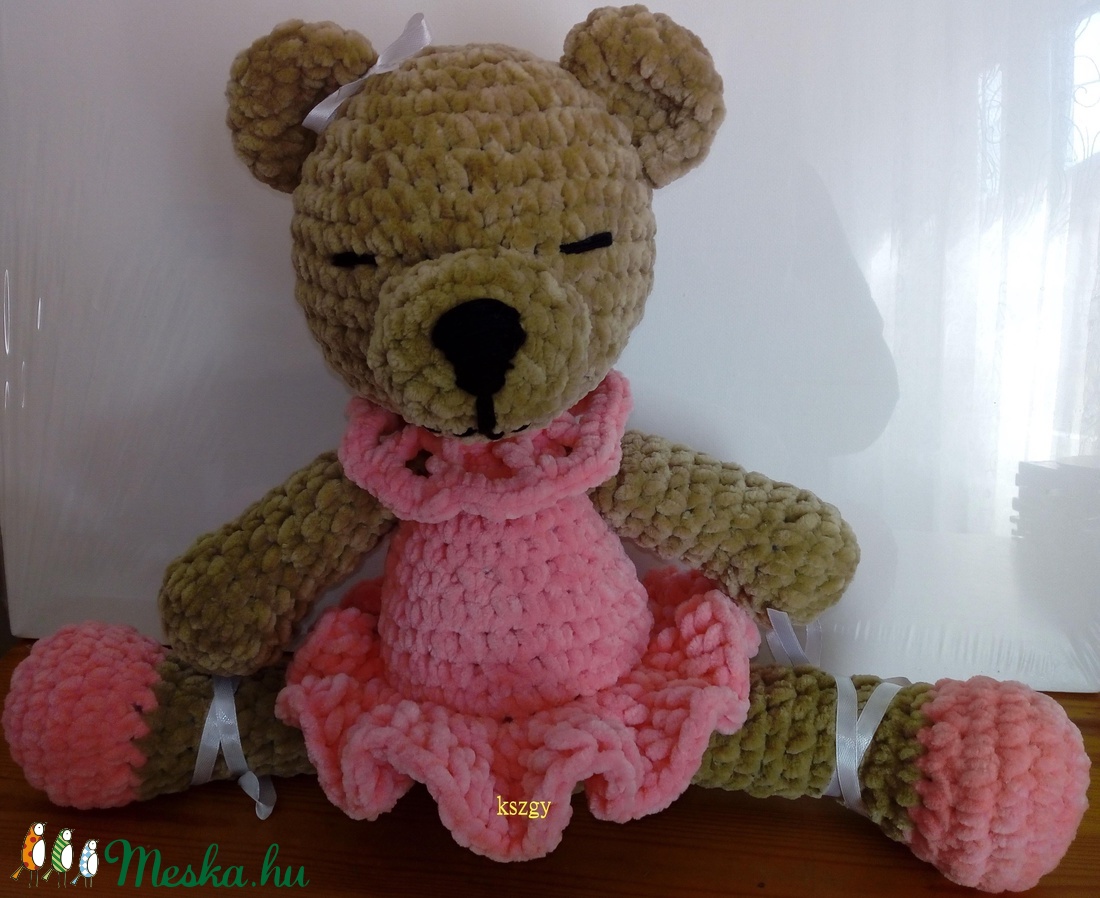 Álmodozó balerina - horgolt plüss maci- amigurumi - - Meska.hu Álmodozó balerina - horgolt plüss maci- amigurumi - - Meska.hu