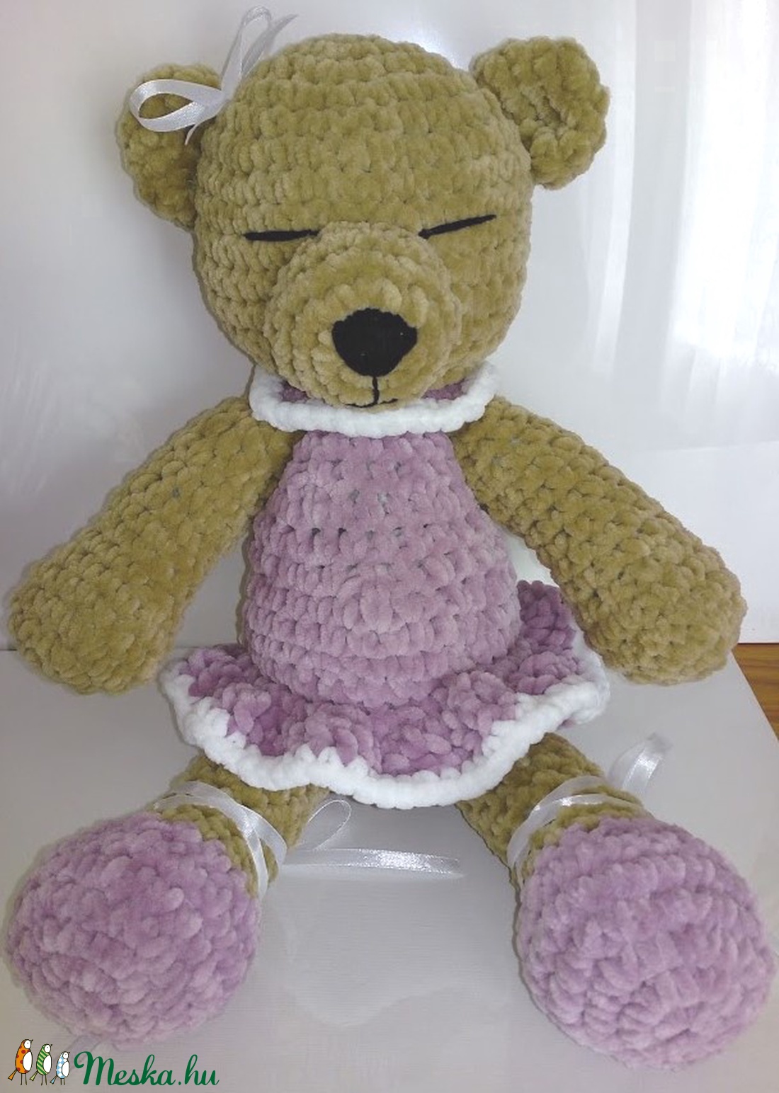 Álmodozó balerina - horgolt plüss maci- amigurumi - játék & sport - plüssállat & játékfigura - maci - Meska.hu Álmodozó balerina - horgolt plüss maci- amigurumi - játék & sport - plüssállat & játékfigura - maci - Meska.hu