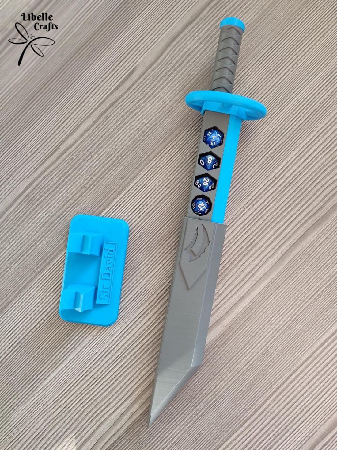 Japán kard formájú kockatartó + AJÁNDÉK - játék & sport - táblajáték és kártyajáték - társasjátékok - dobókocka - Meska.hu