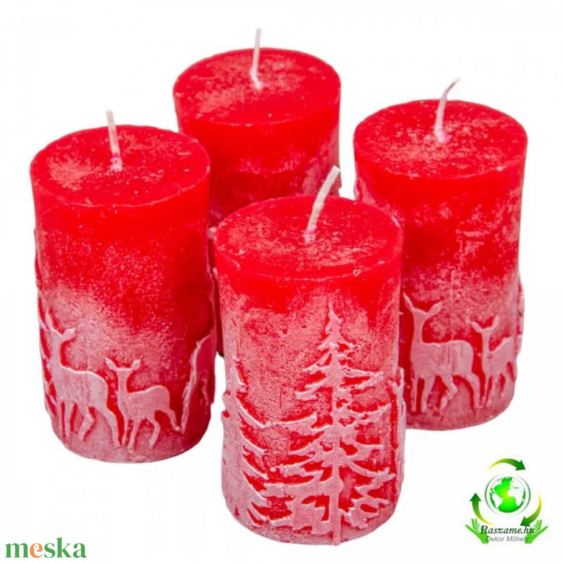 Kontúros Őzikés henger gyertya 50x100 mm - piros szett - kellékek & szerszámok - vegyes alapanyag - Meska.hu Kontúros Őzikés henger gyertya 50x100 mm - piros szett - kellékek & szerszámok - vegyes alapanyag - Meska.hu
