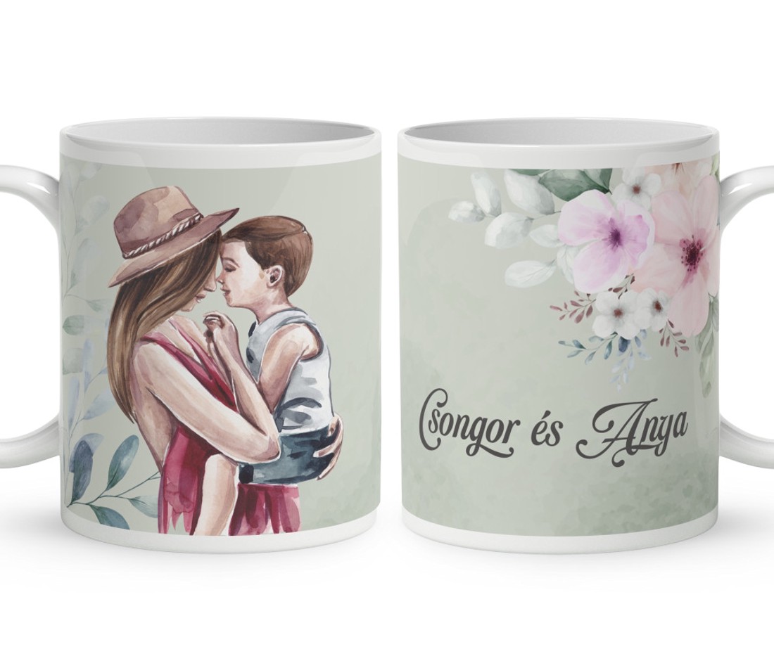 Kérd a neveddel - Kicsi Fia Anyának mintás bögre - otthon & életmód - konyhafelszerelés, tálalás - tálalás - bögre & csésze - Meska.hu