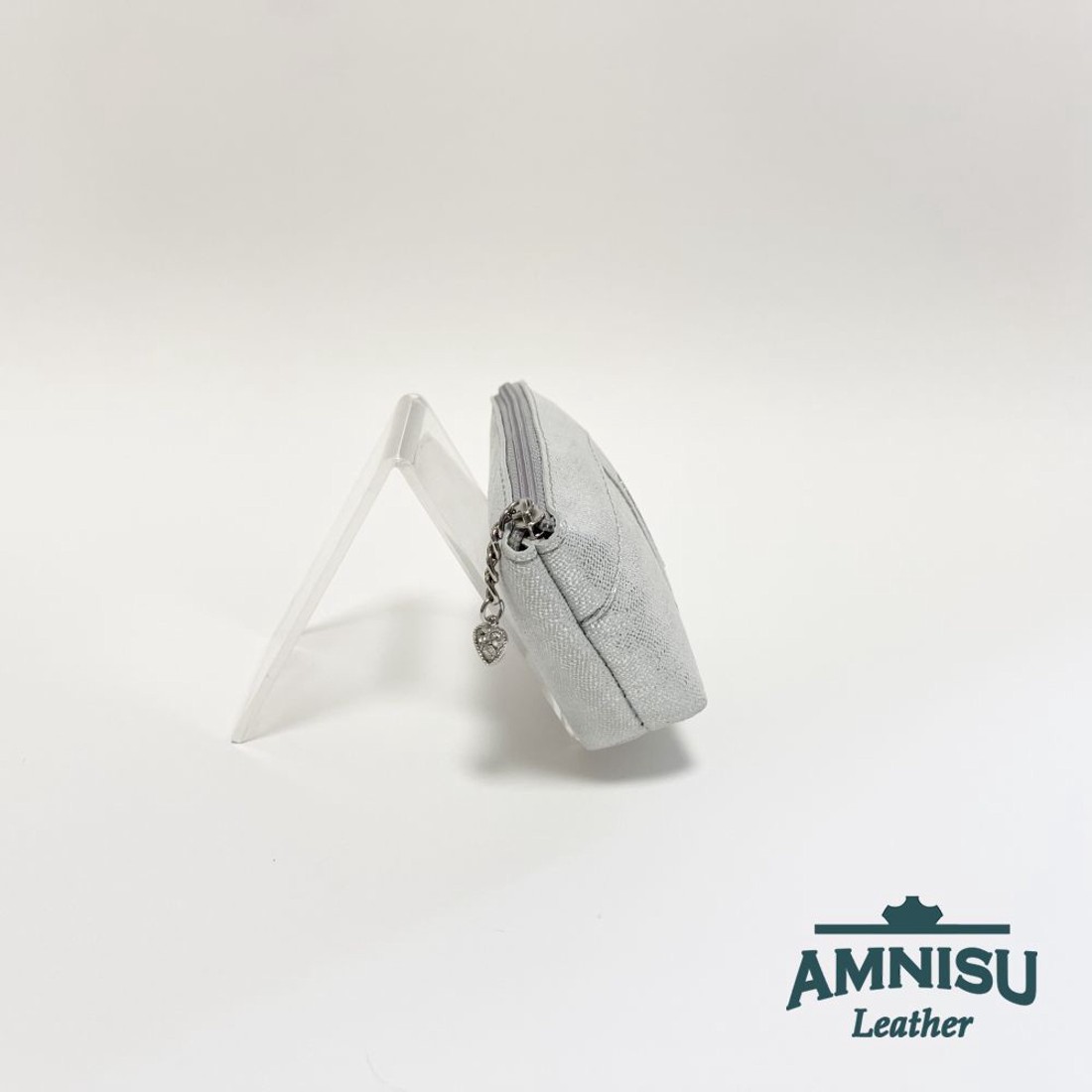 Ezüst mintás egy cipzáras egyenes kristály köves kulcstartó E1001 - táska & tok - kulcstartó & táskadísz - kulcstartó - Meska.hu