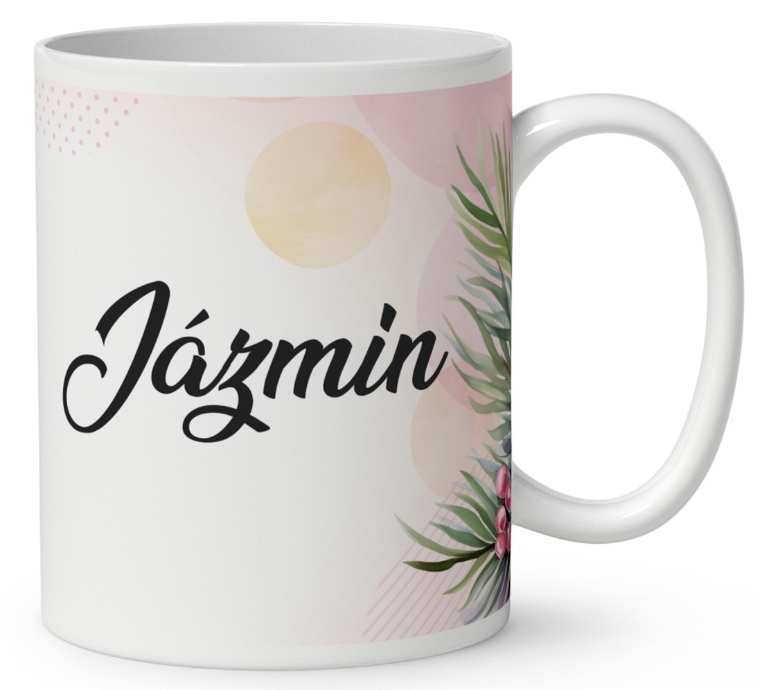 Kérd a neveddel - Cuki pink macika mintás bögre - otthon & életmód - konyhafelszerelés, tálalás - tálalás - bögre & csésze - Meska.hu