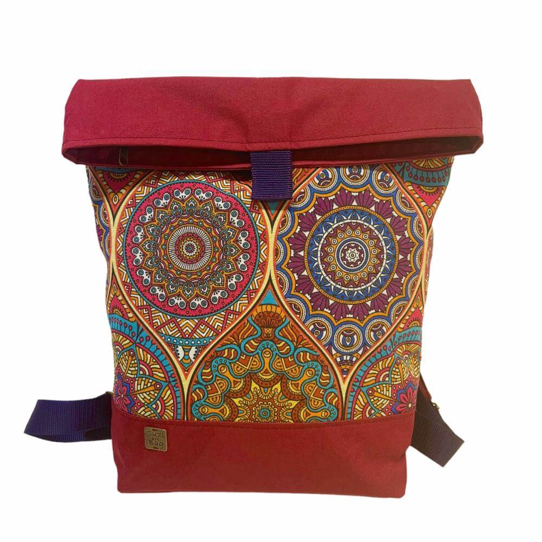 SuziartBag Bordó mintás nagyméretű hátizsák - táska & tok - kézitáska & válltáska - válltáska - Meska.hu SuziartBag Bordó mintás nagyméretű hátizsák - táska & tok - kézitáska & válltáska - válltáska - Meska.hu