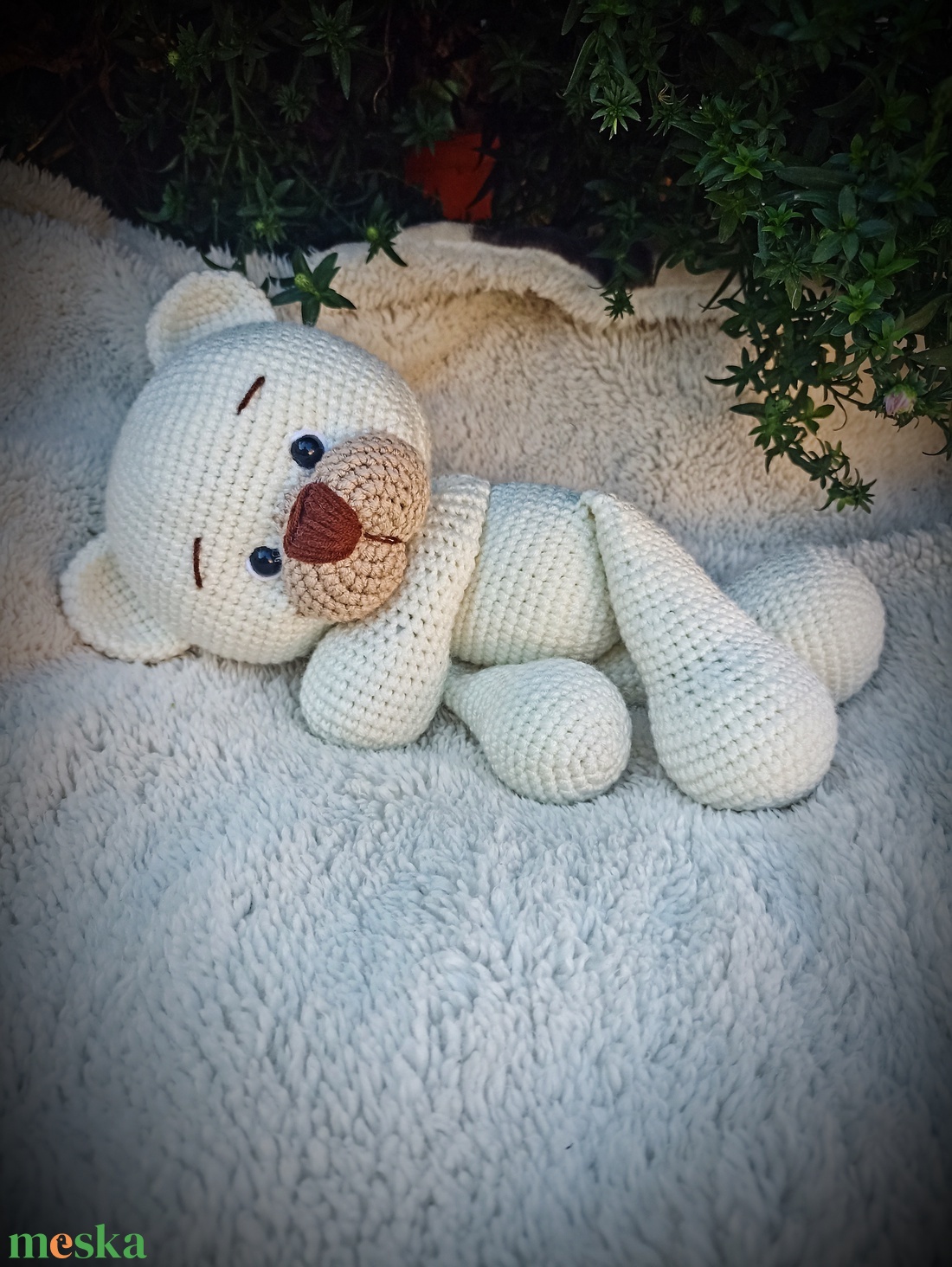 Jeges maci amigurumi  - játék & sport - plüssállat & játékfigura - maci - Meska.hu
