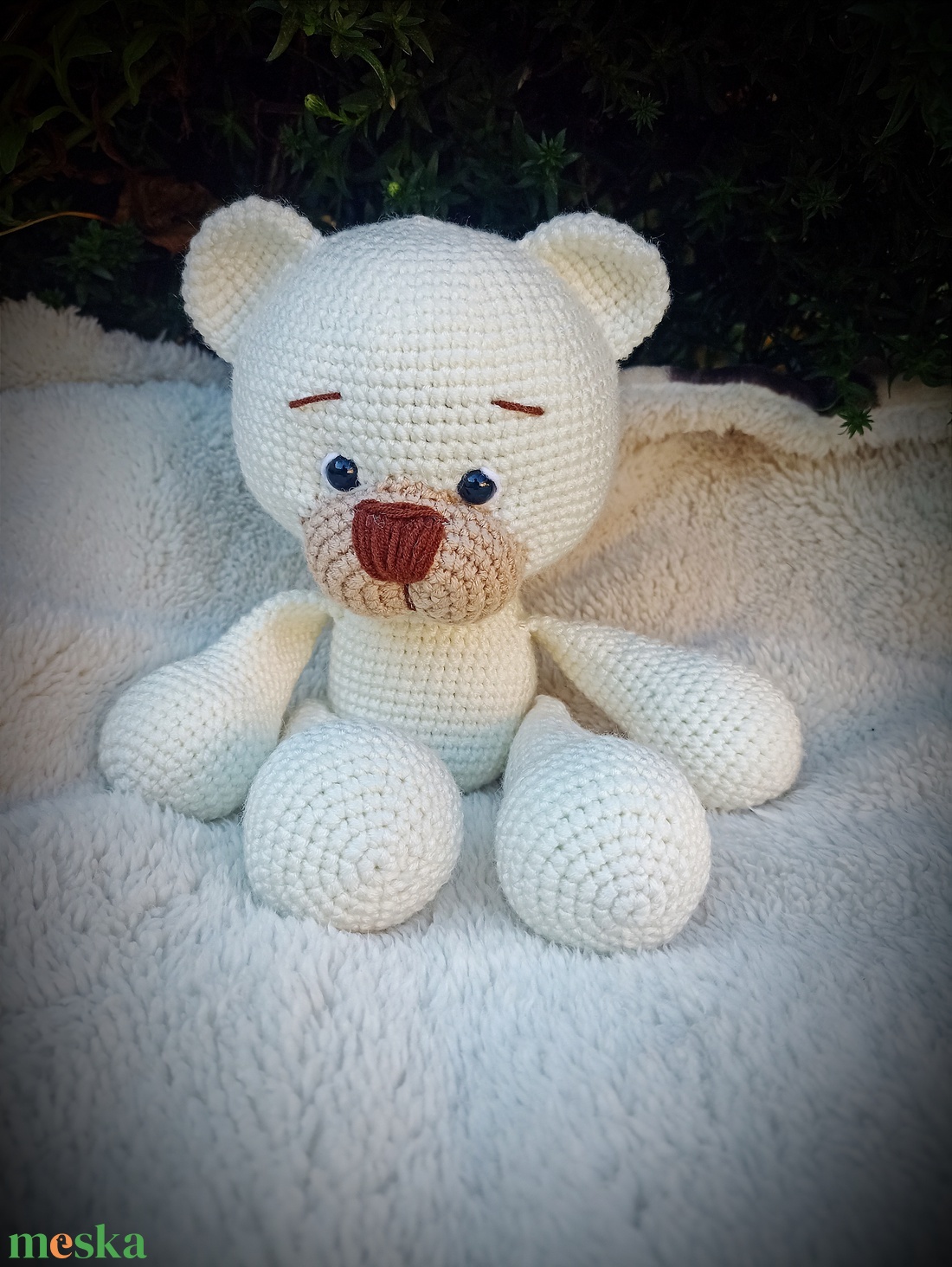 Jeges maci amigurumi  - játék & sport - plüssállat & játékfigura - maci - Meska.hu
