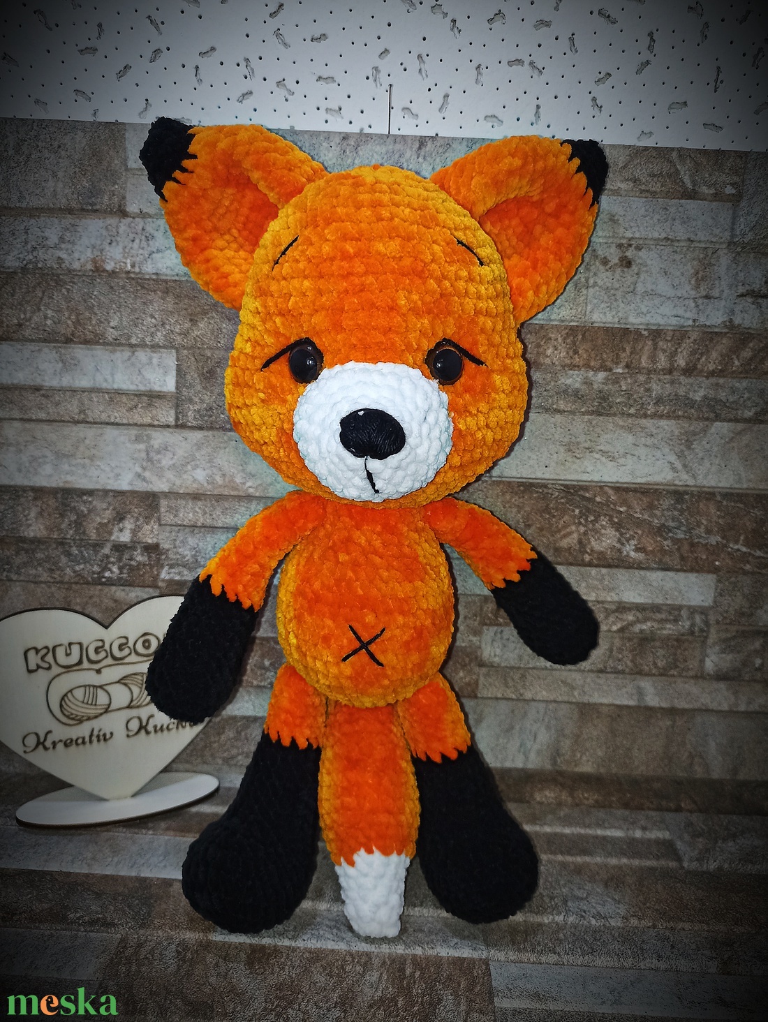 Amigurumi róka 30cm - játék & sport - plüssállat & játékfigura - róka - Meska.hu Amigurumi róka 30cm - játék & sport - plüssállat & játékfigura - róka - Meska.hu