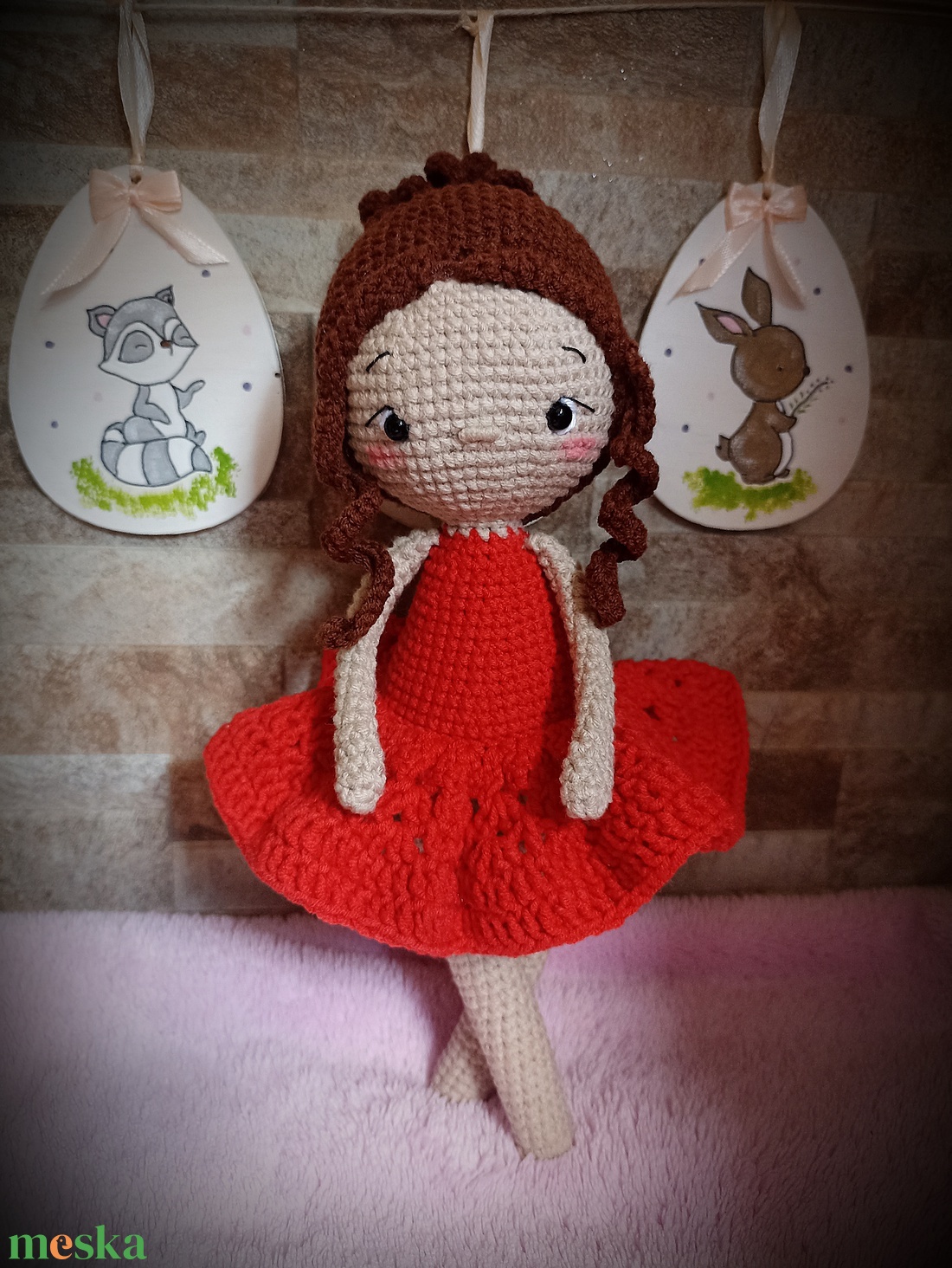 Amigurumi balerina baba  - játék & sport - plüssállat & játékfigura - ember - Meska.hu