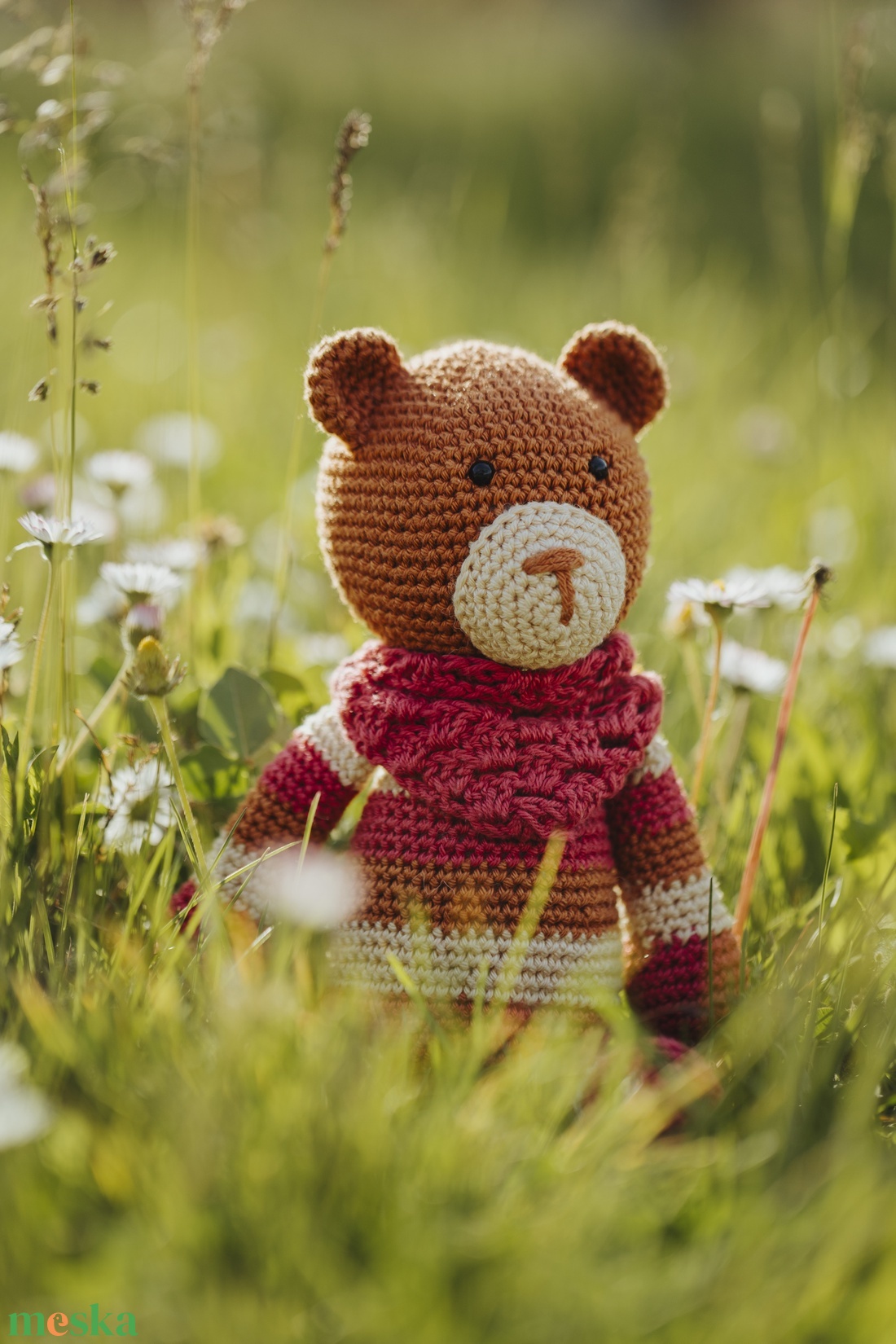 Csíkos maci - játék & sport - plüssállat & játékfigura - maci - Meska.hu