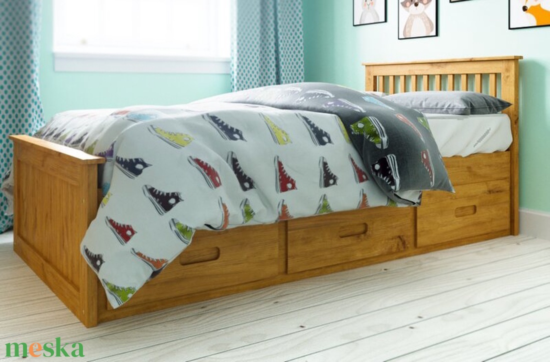 Fenyő ágy, 3db fiókkal. - otthon & életmód - bútor - ágy - ágykeretek - Meska.hu