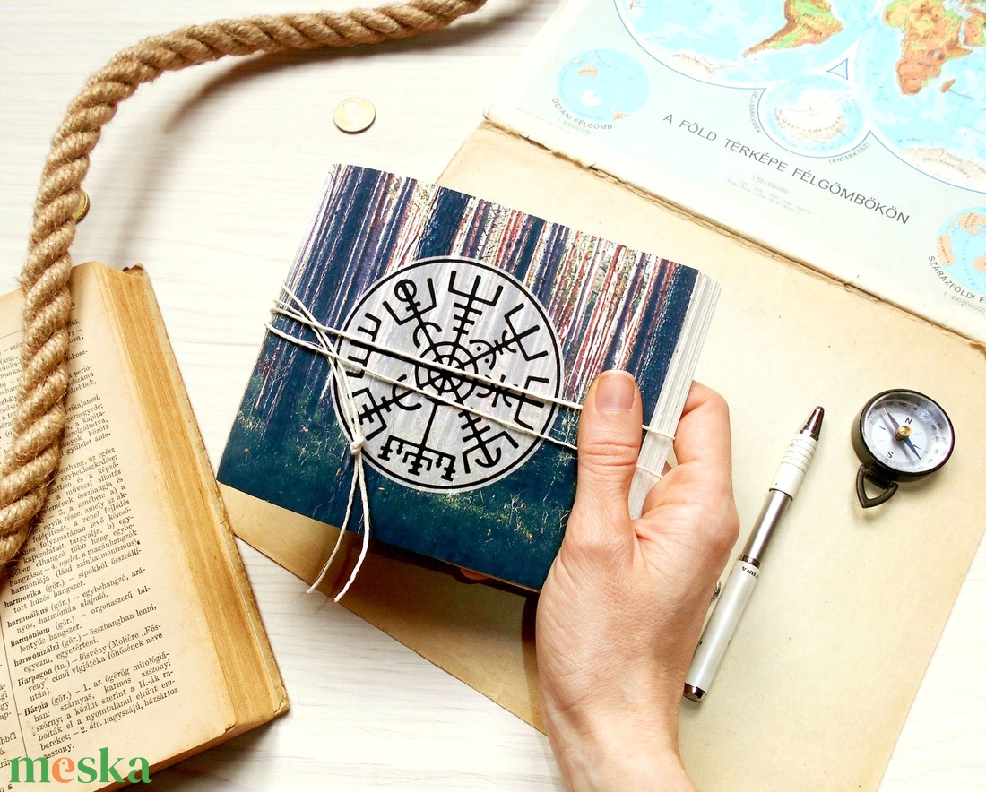 ' Viking ' Puha fedeles PAPÍR füzet / Journal A6 MÉRETŰ - Szimbólummal, Idézettel - otthon & életmód - papír, írószer - jegyzetfüzet & napló - Meska.hu