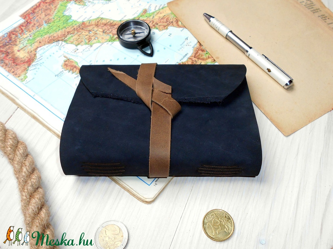 ' Mjölnir - THOR Kalapácsa ' Antik Bőr Napló A6 - Szimbólummal - Tépett első lappal -  - Meska.hu