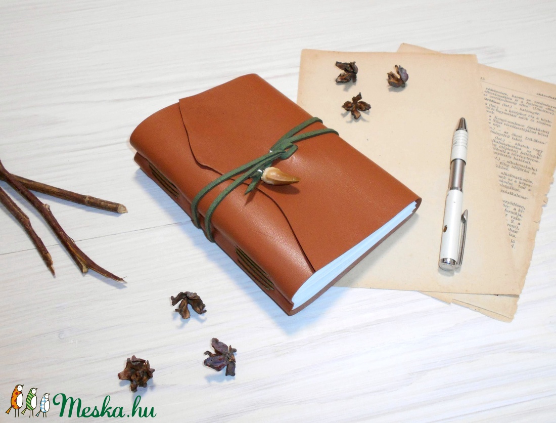 ' KRÉTA ' Moszaszaurusz VALÓDI BŐR Napló A6 - otthon & életmód - papír, írószer - jegyzetfüzet & napló - Meska.hu