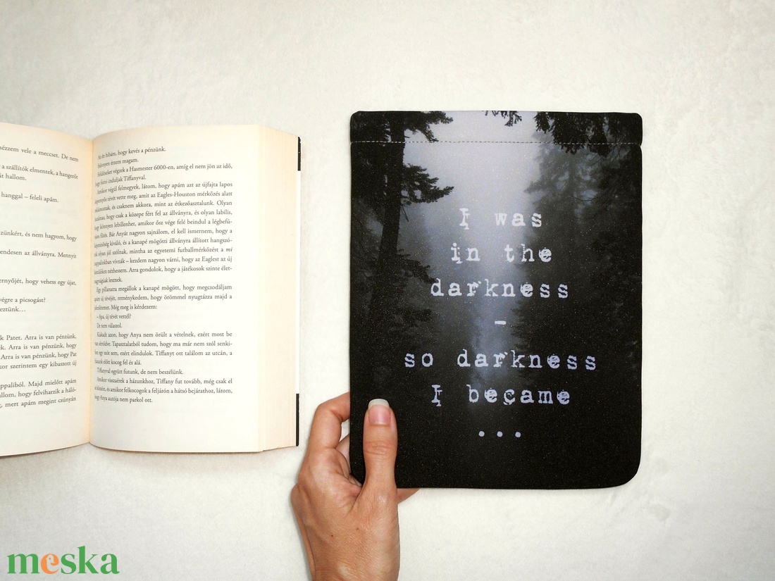 DARKNESS - Könyv Védő Tok, Könyvölelő, Könyvvászon - NORMÁL MÉRET! - táska & tok - ebook & tablet tok - Meska.hu DARKNESS - Könyv Védő Tok, Könyvölelő, Könyvvászon - NORMÁL MÉRET! - táska & tok - ebook & tablet tok - Meska.hu