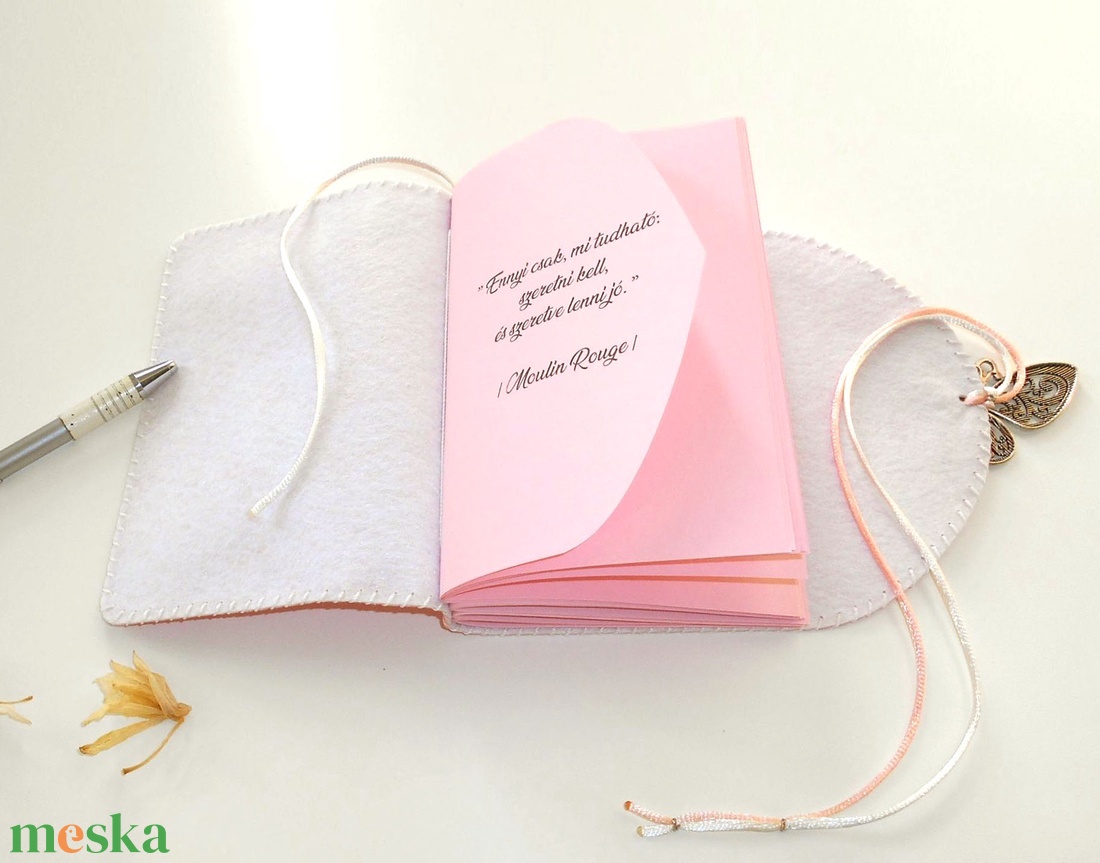 ' Pillangó ' Műbőr Napló / Journal A6 - otthon & életmód - papír, írószer - jegyzetfüzet & napló - Meska.hu