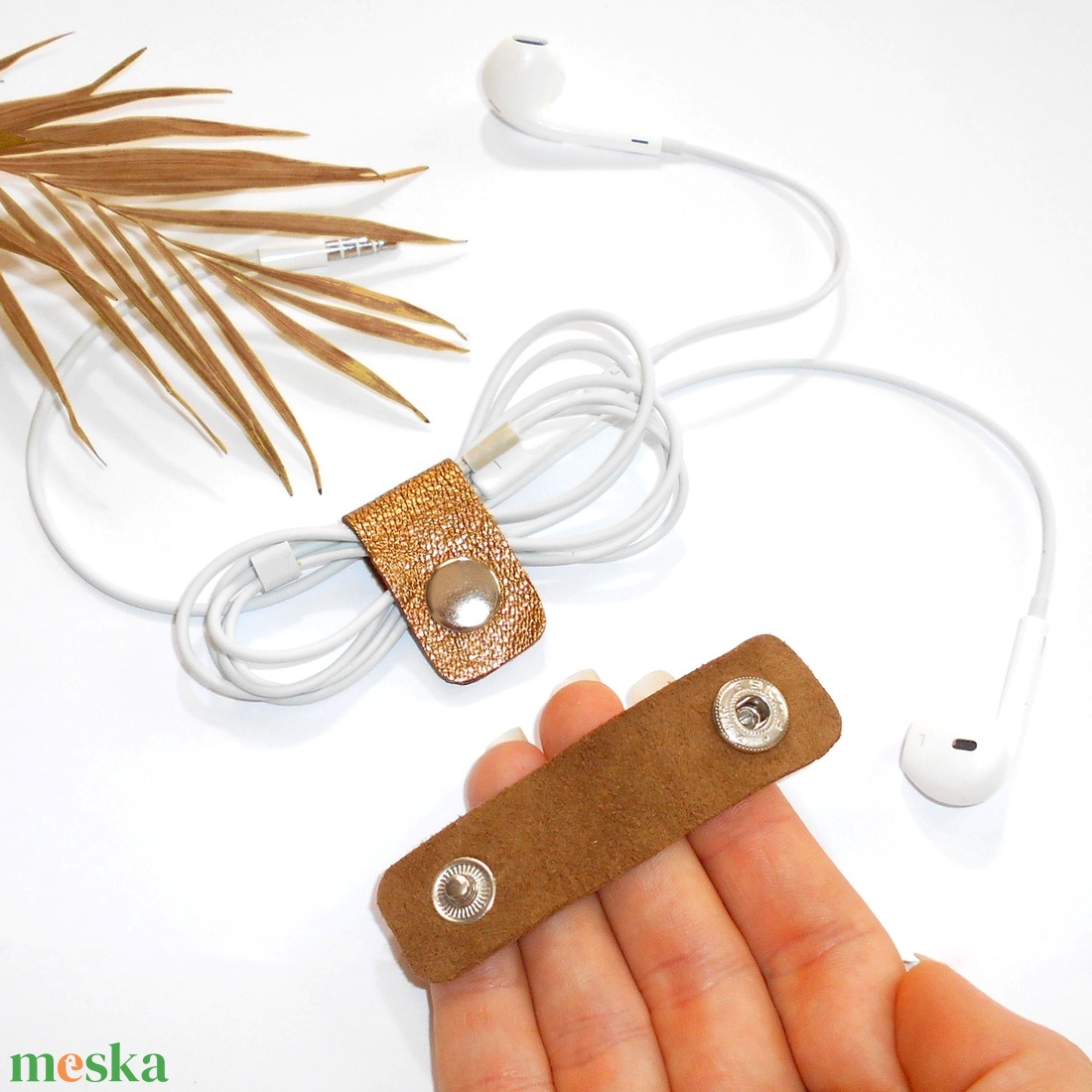 GOLDIE - Mini Kábelrendező 2 db - Antik arany - táska & tok - ebook & tablet tok - Meska.hu