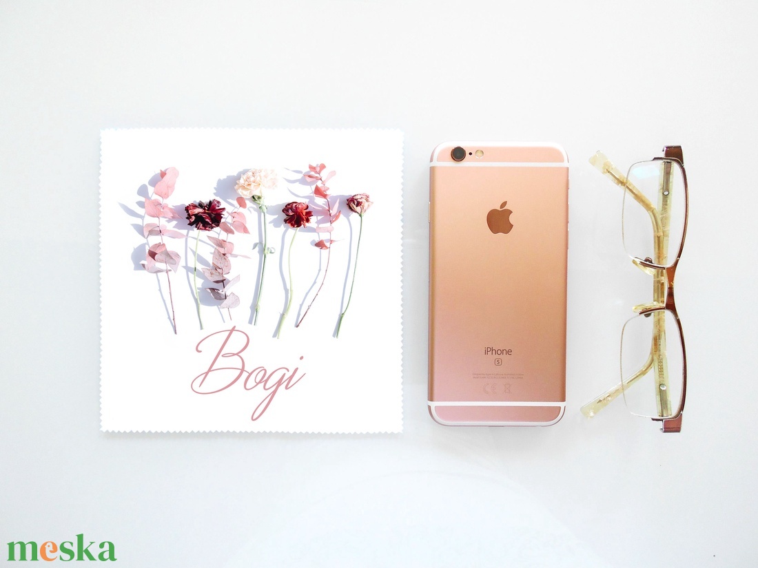 VIRÁGOK - NÉVRE SZÓLÓ - vastag anyagú mikroszálas törlőkendő szemüvegre, mobiltelefonra, tabletre - táska & tok - pénztárca & más tok - szemüvegtok - Meska.hu