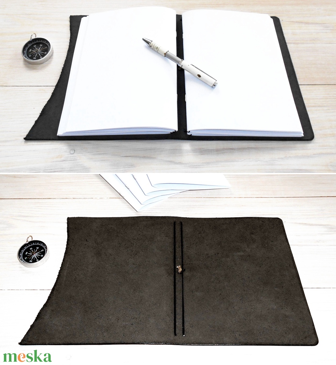 INDIANA - Cserélhető füzetes valódi bőr borítású utazónapló A5 méretben - 4 db sima füzetet tartalmaz a csomag - otthon & életmód - papír, írószer - jegyzetfüzet & napló - Meska.hu