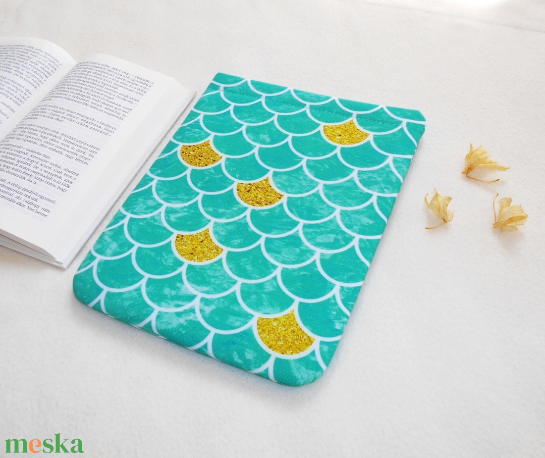 HABLEÁNY - Mintás puha textil könyvtok, ajándék nőknek - NORMÁL MÉRET! - táska & tok - kézitáska & válltáska - belső rendező - Meska.hu