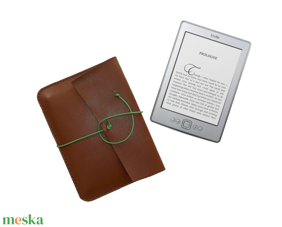 Dickens -  barna színű valódi bőr Kindle, könyvolvasó tok - 6 méretben - táska & tok - ebook & tablet tok - Meska.hu