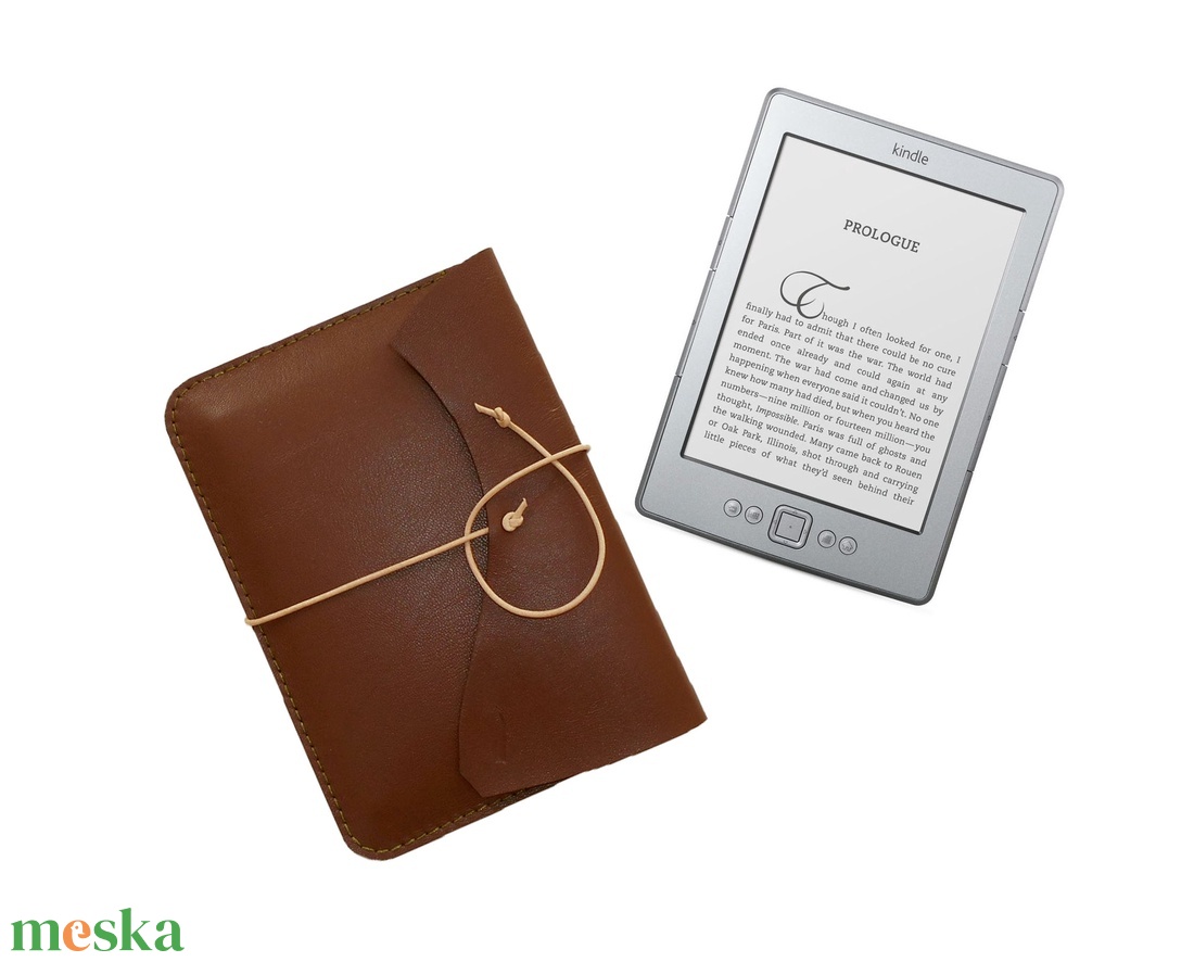 Dickens -  barna színű valódi bőr Kindle, könyvolvasó tok - 6 méretben - táska & tok - ebook & tablet tok - Meska.hu