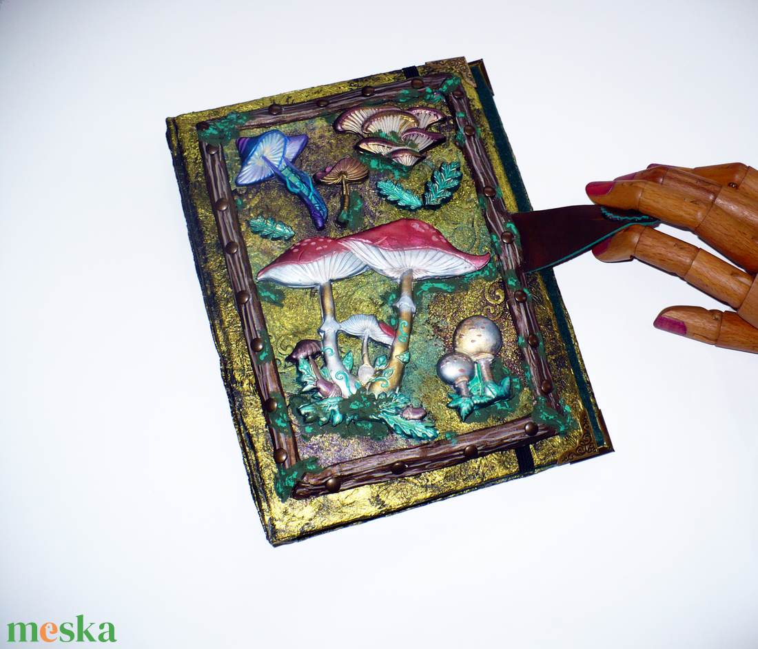 Shroomy könyvborító A/5 - otthon & életmód - papír, írószer - könyv- és füzetborító - Meska.hu