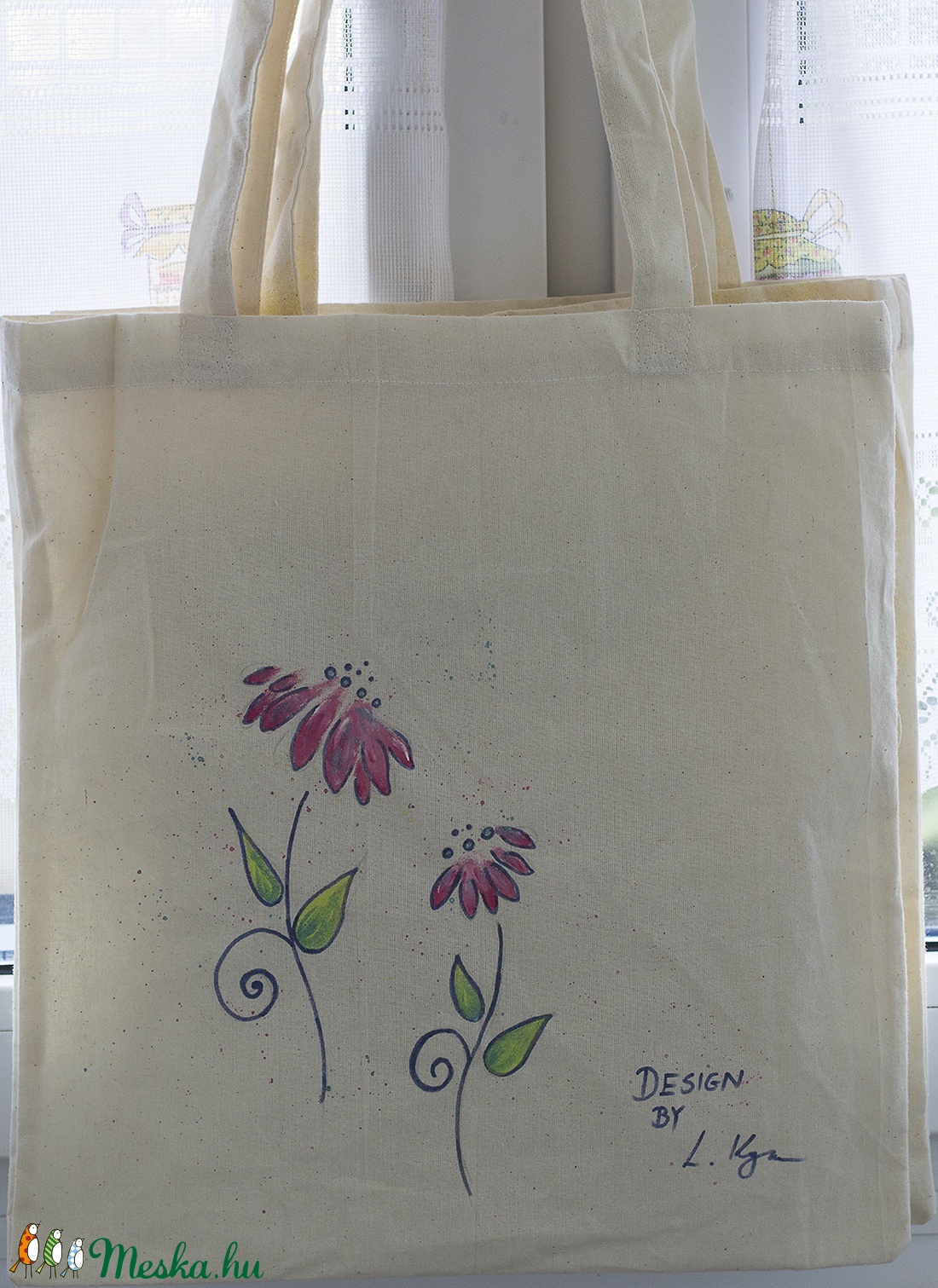 Fantázia kasvirág vászontáska -  - Meska.hu
