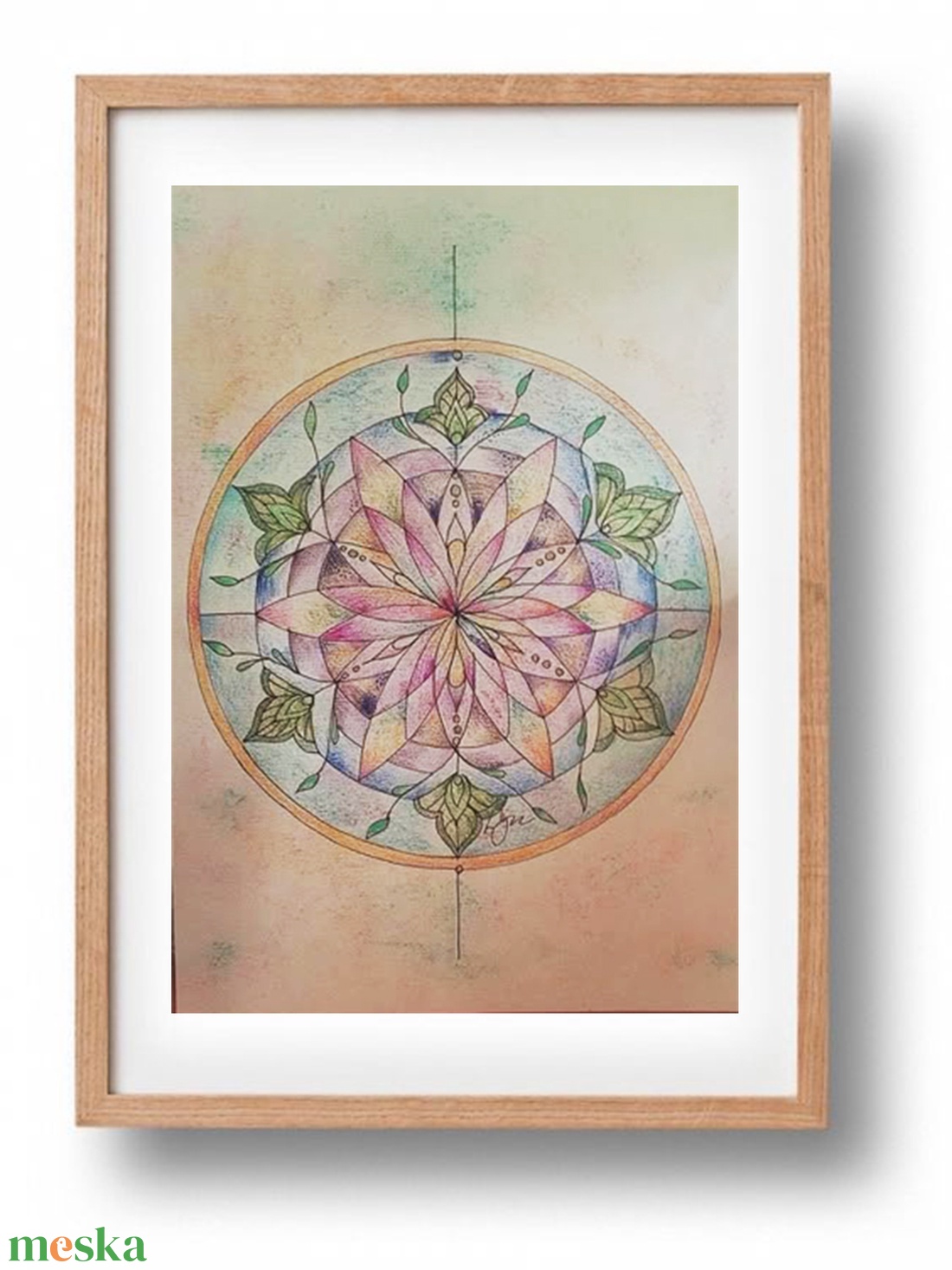 Mályva mandala - illusztráció - művészet - grafika & illusztráció - ceruzarajz - Meska.hu