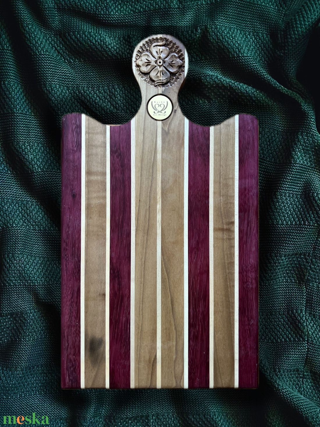 Vágódeszka - Csíkos Lapittó - otthon & életmód - konyhafelszerelés, tálalás - italos kellékek - boros díszdoboz - Meska.hu
