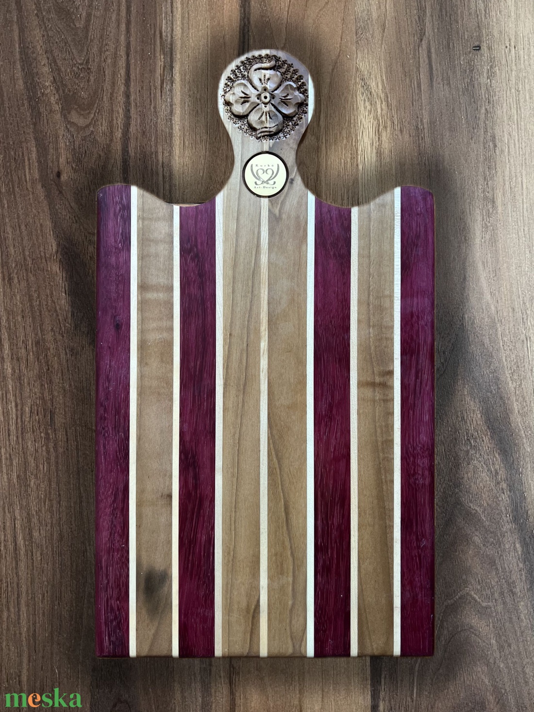 Vágódeszka - Csíkos Lapittó - otthon & életmód - konyhafelszerelés, tálalás - italos kellékek - boros díszdoboz - Meska.hu