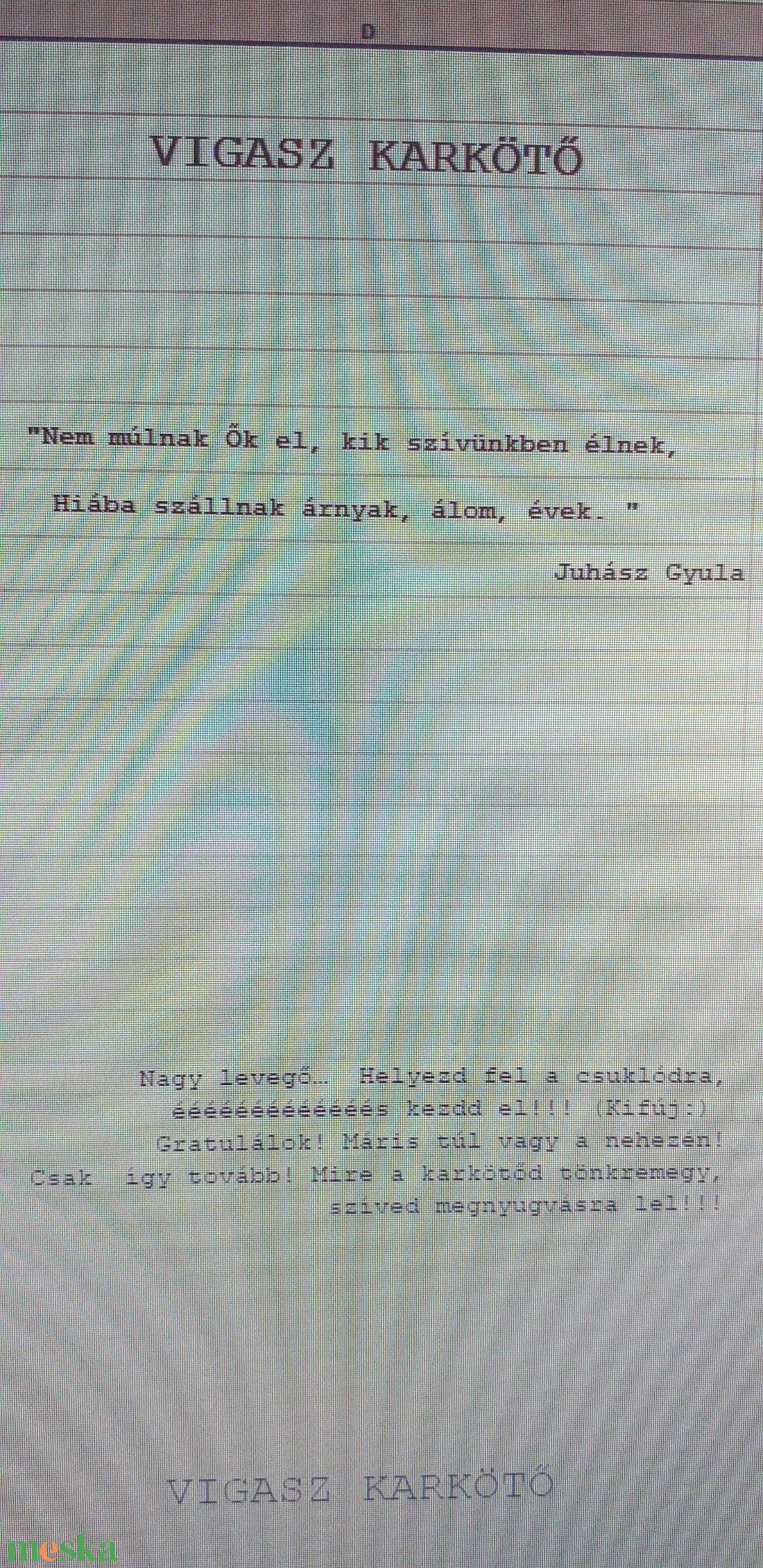 Minimalista VIGASZ karkötő  - ékszer - karkötő - gyöngyös karkötő - Meska.hu