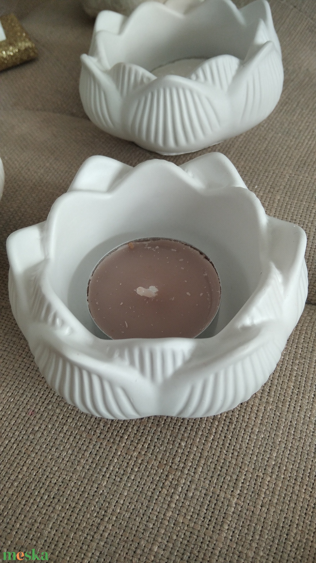 Lótusz mécses gyertyatartó ékszertartó füstölő tartó - otthon & életmód - gyertya, illat, aroma - gyertyatartó - Meska.hu