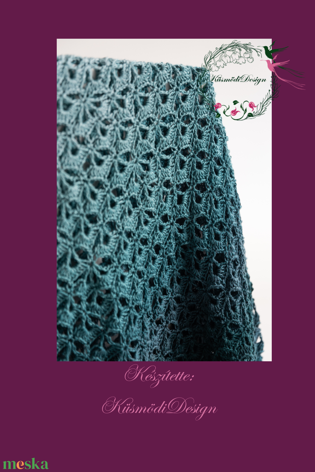 Mandala Takaró _140cm petrol kék - otthon & életmód - lakástextil - felnőtt takaró, pléd - Meska.hu