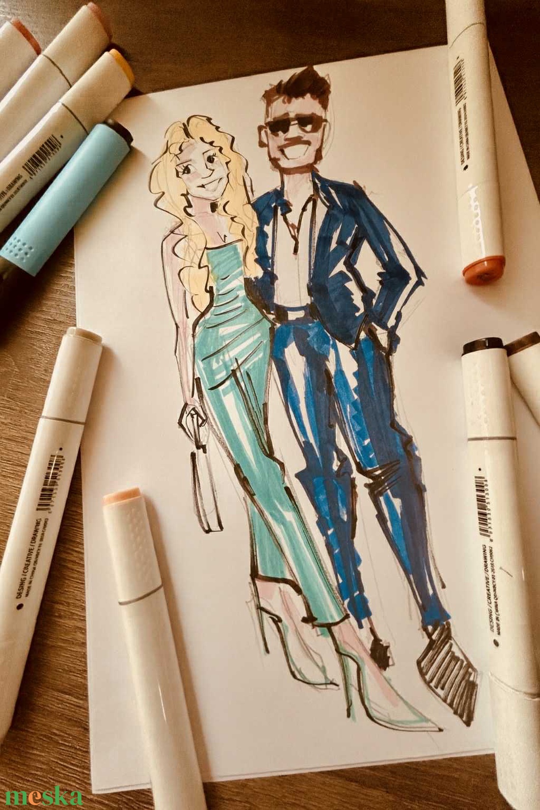 Wedding Guest drawing - művészet - grafika & illusztráció - egyéb rajzok - Meska.hu