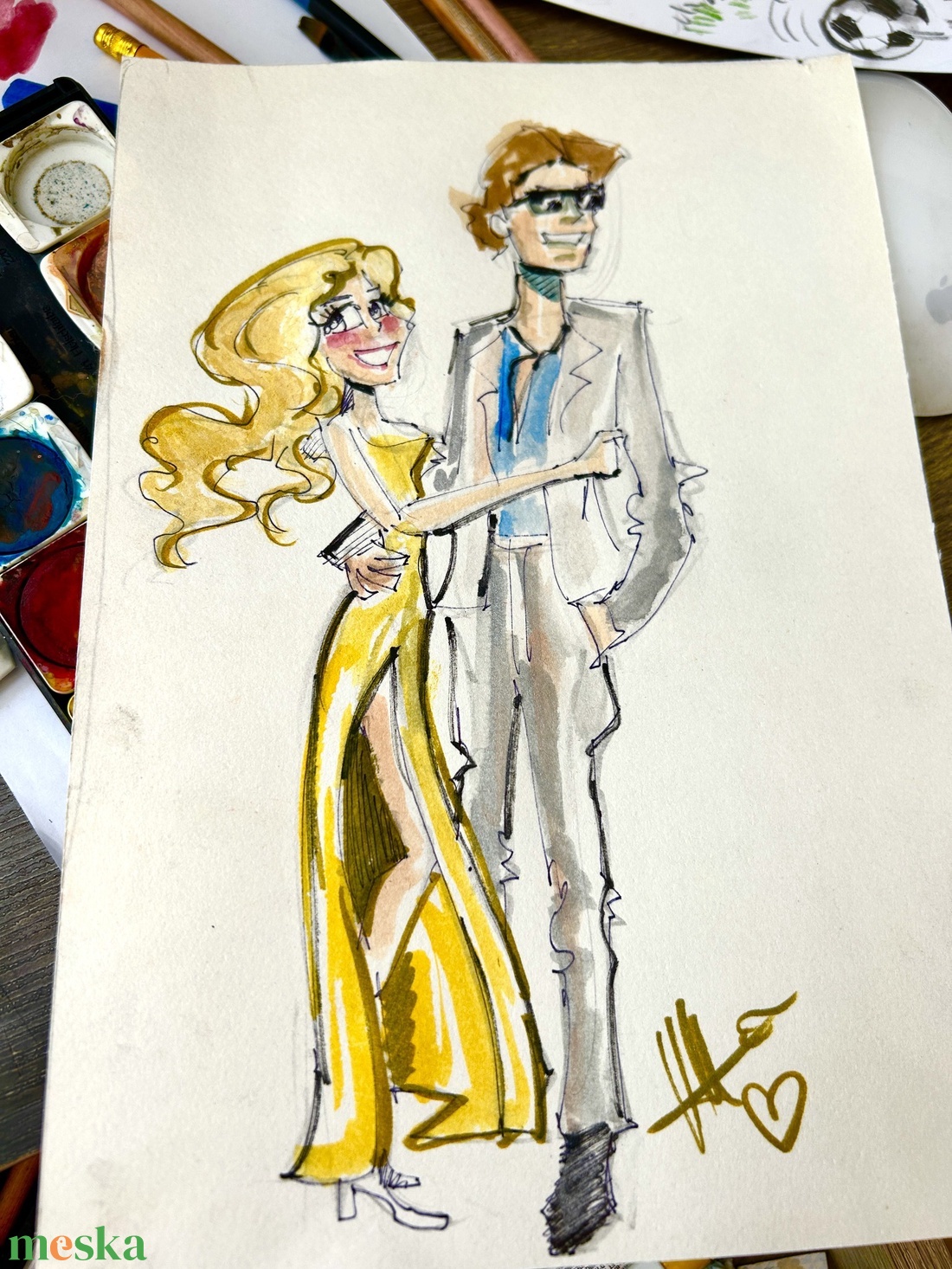 Wedding Guest drawing - művészet - grafika & illusztráció - egyéb rajzok - Meska.hu