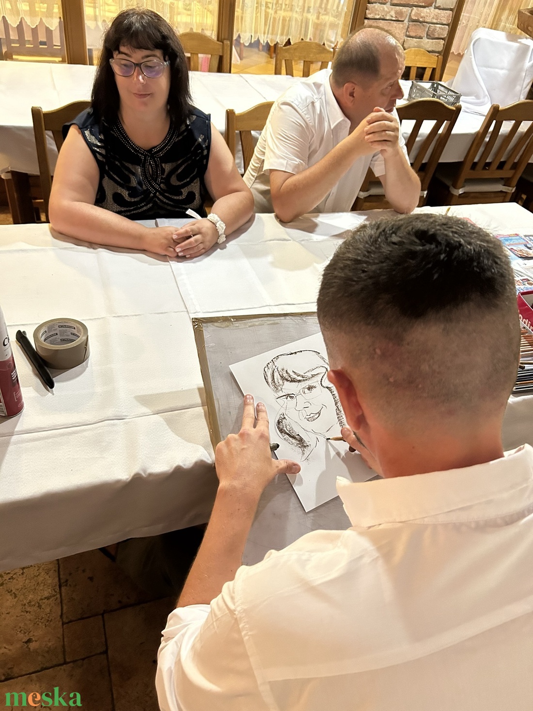 Karikatúra rajzolás esküvőn országosan! - esküvő - emlék & ajándék - köszönőajándék - Meska.hu