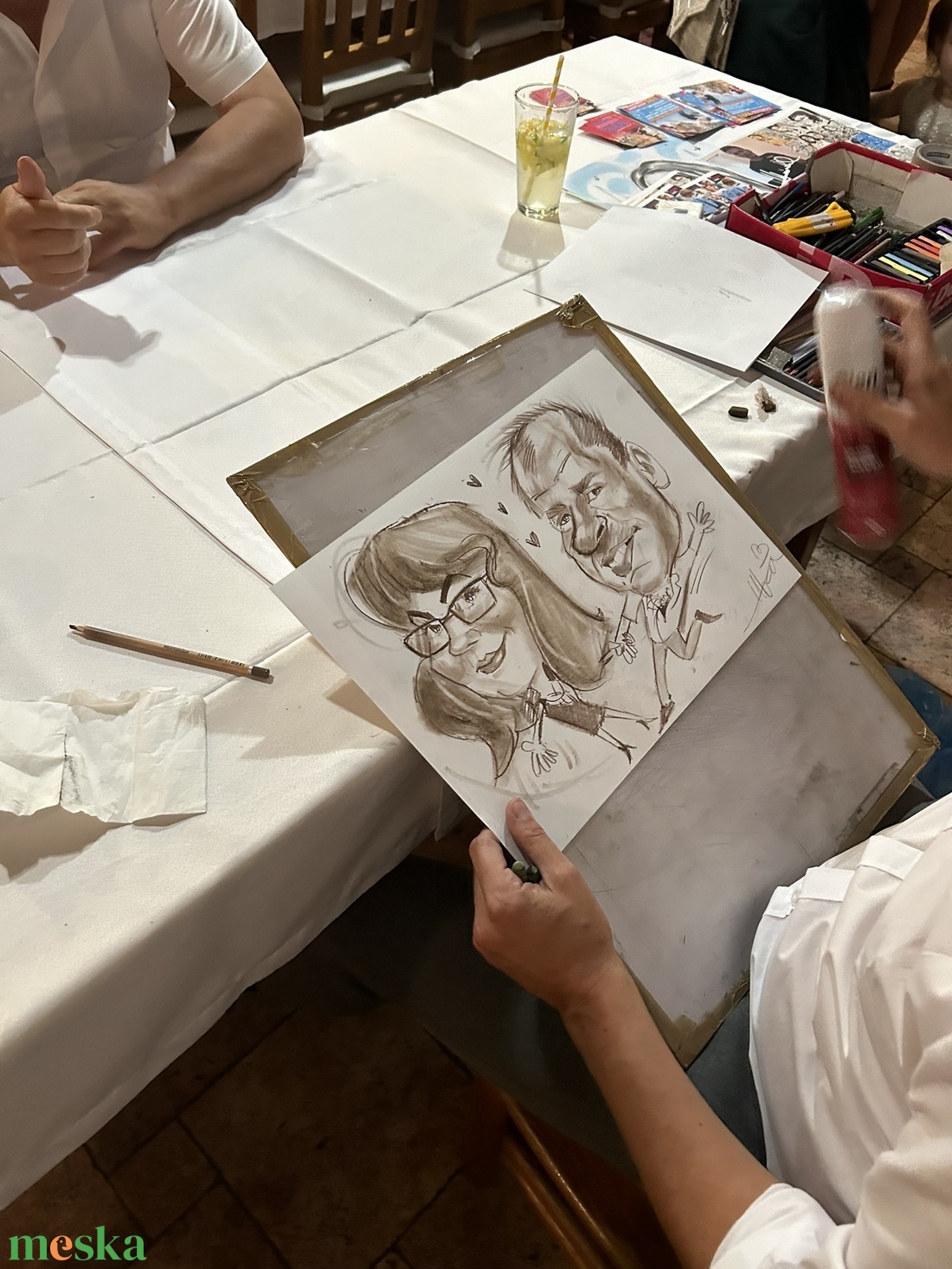 Karikatúra rajzolás esküvőn országosan! - esküvő - emlék & ajándék - köszönőajándék - Meska.hu