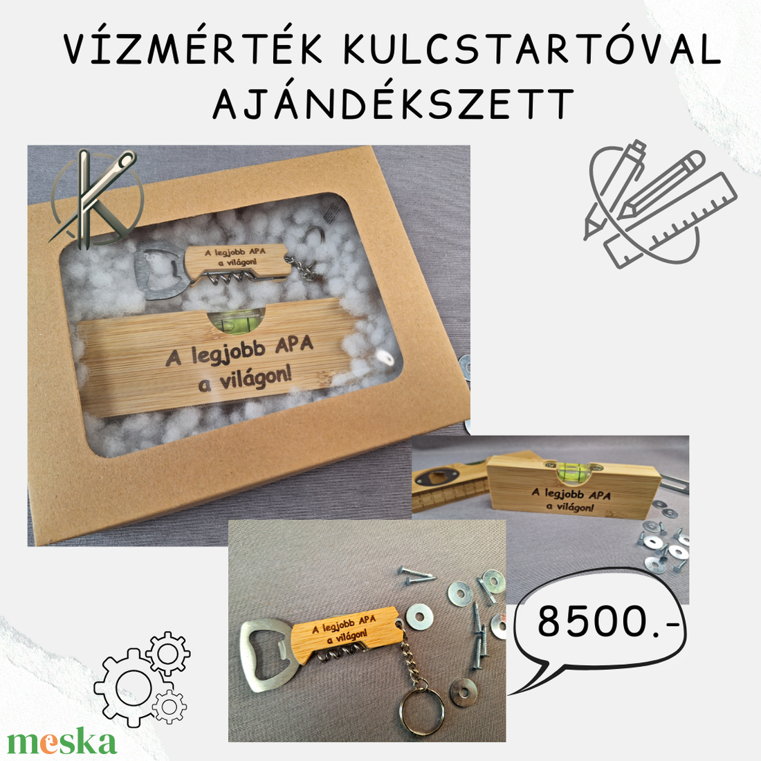 Vízmérték kulcstartóval ajándékszett - otthon & életmód - ház & kert - szerszám & eszközök - Meska.hu Vízmérték kulcstartóval ajándékszett - otthon & életmód - ház & kert - szerszám & eszközök - Meska.hu