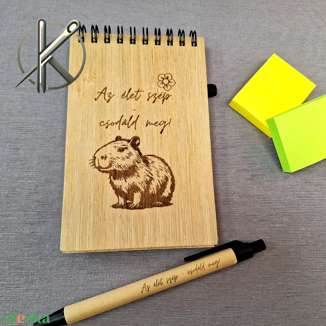 Capybara bambusz notesz tollal - otthon & életmód - papír, írószer - jegyzetfüzet & napló - Meska.hu Capybara bambusz notesz tollal - otthon & életmód - papír, írószer - jegyzetfüzet & napló - Meska.hu