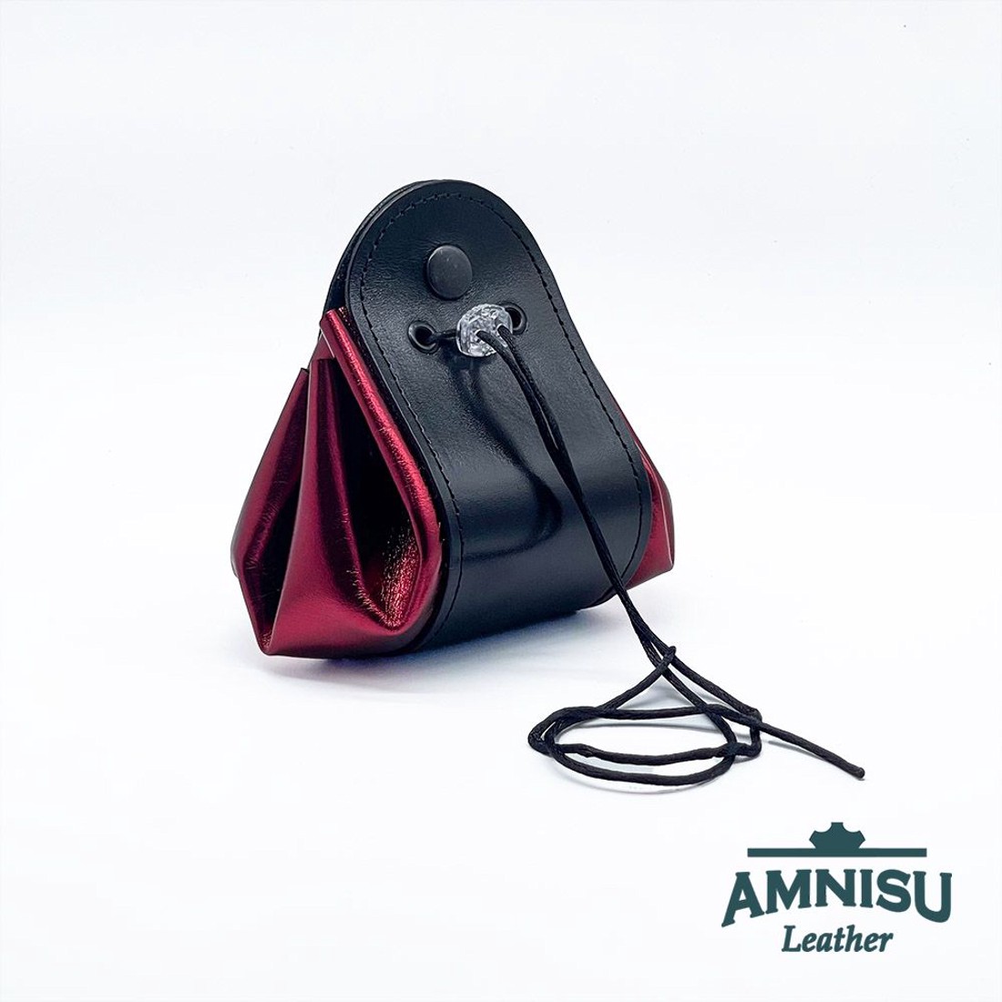 Fekete - metál bordó bőr 2in1 szütyő és kockatálca M8031-5006 - játék & sport - szerepjáték - Meska.hu