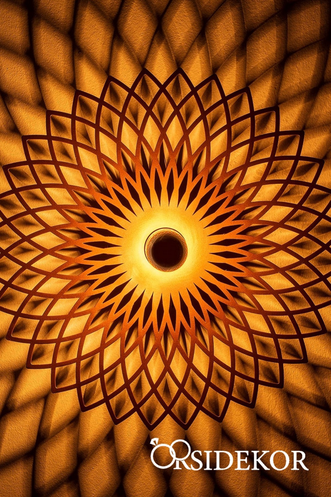 Mandala árnyékvető fali lámpatest fából - otthon & életmód - lámpa - falilámpa - Meska.hu