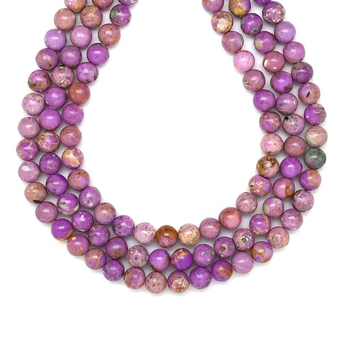 Phosphosiderite golyó AB 6-7mm  ékszerkészítő alapanyag (füzér) - kellékek & szerszámok - ásvány alapanyag - ásványfüzér - Meska.hu