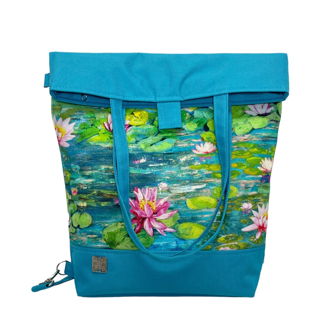 SuziartBag Türkiz tavirózsás 3in1 táska - táska & tok - kézitáska & válltáska - válltáska - Meska.hu SuziartBag Türkiz tavirózsás 3in1 táska - táska & tok - kézitáska & válltáska - válltáska - Meska.hu