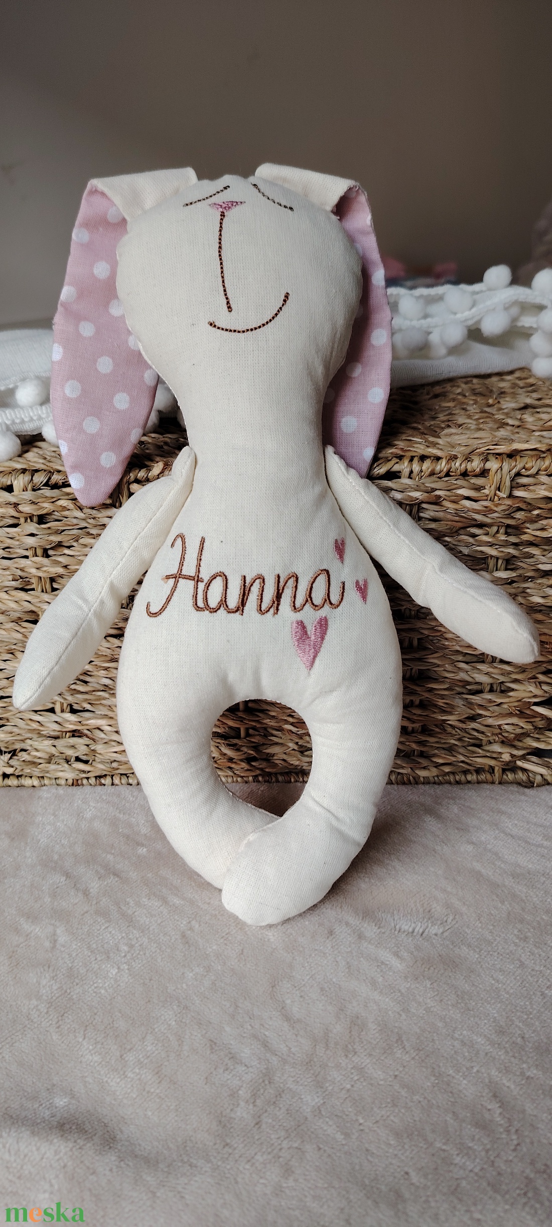 Egyedi hímzett gyermeknyuszi � személyre szóló ajándék kicsiknek - baba - mama - baba játékok - szundikendő, alvóka - Meska.hu