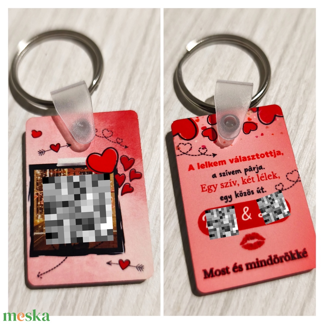 Egyedi kulcstartó, 2 oldalán nyomtatható - táska & tok - kulcstartó & táskadísz - táskaakasztó - Meska.hu