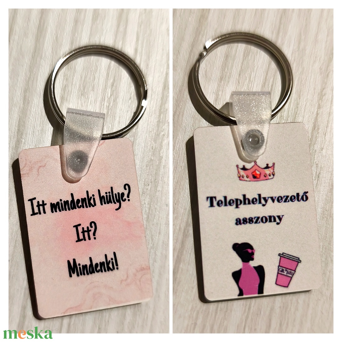 Egyedi kulcstartó, 2 oldalán nyomtatható - táska & tok - kulcstartó & táskadísz - táskaakasztó - Meska.hu