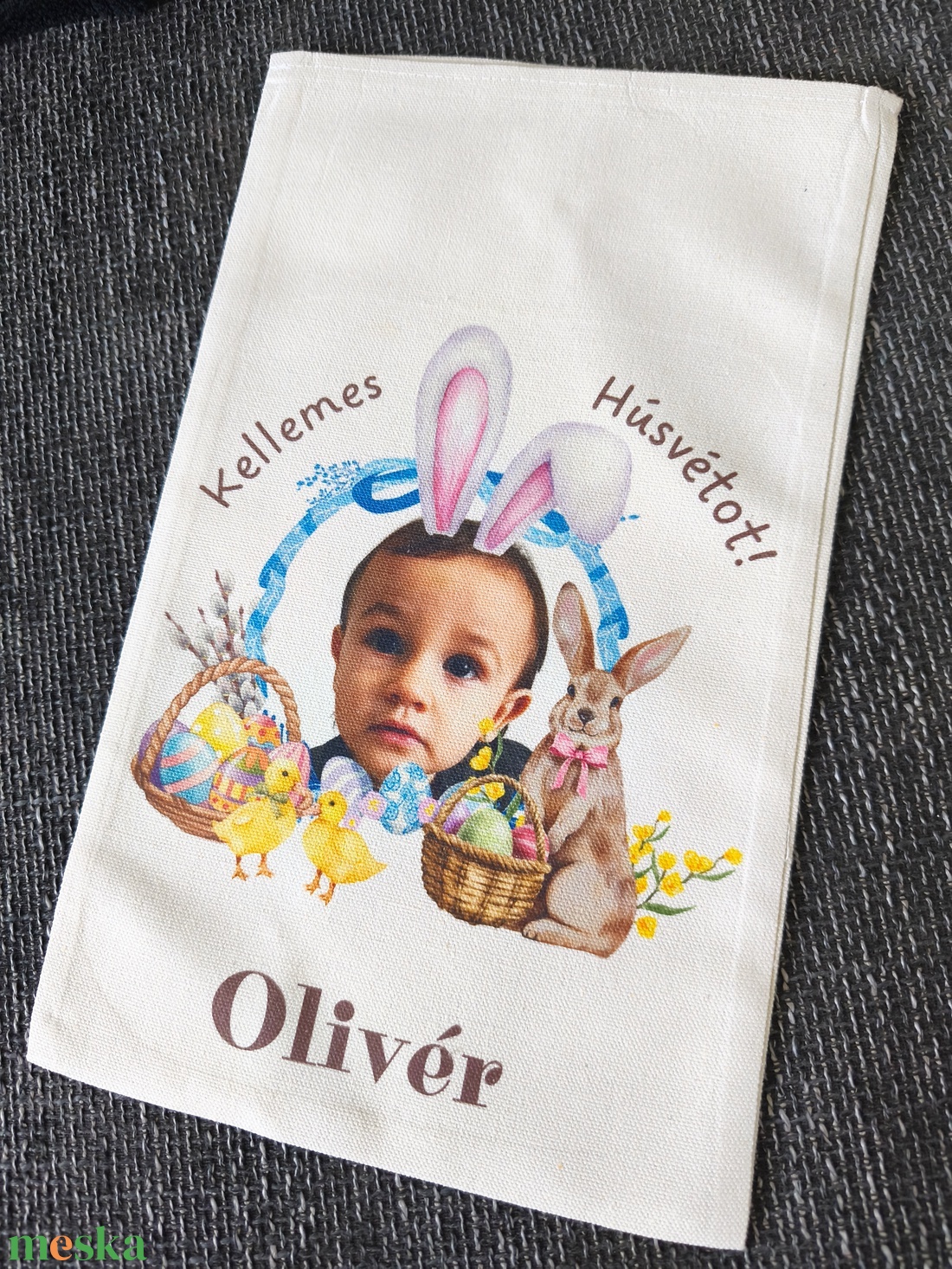 Húsvéti zsák  - ünnepi díszek, dekorációk - húsvéti díszek és dekorációk - húsvéti ajándékátadó - Meska.hu